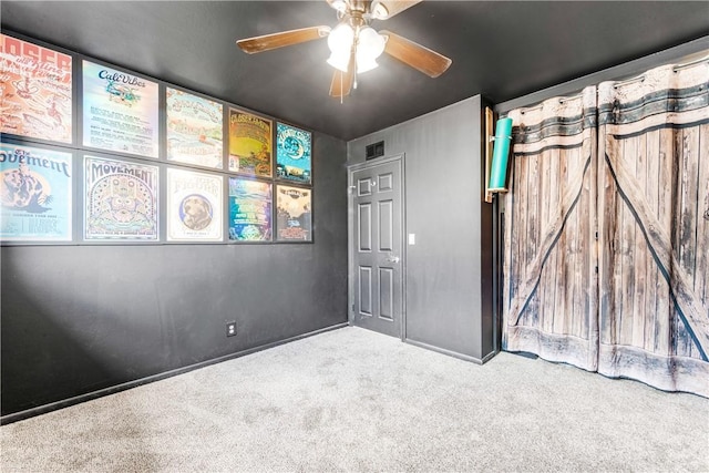 17331 Newland St, Huntington Beach, CA 92647 - spare room with carpet floors and ceiling fan
