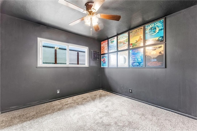17331 Newland St, Huntington Beach, CA 92647 - carpeted empty room featuring a ceiling fan