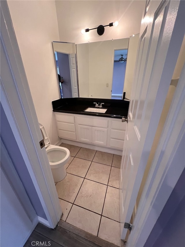 1007 Harrington Way, West Covina, CA 91792 - bathroom featuring vanity, tile patterned floors, and toilet