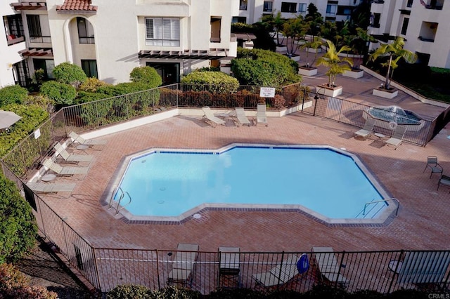 5845 Friars Rd Unit 1316, San Diego, CA 92110 - community pool with a patio