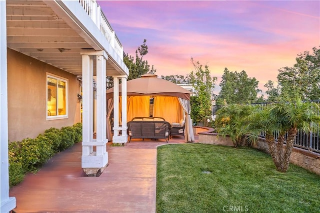 22541 Wakefield, Mission Viejo, CA 92692 - view of yard featuring an outdoor living space, a gazebo, and a patio area