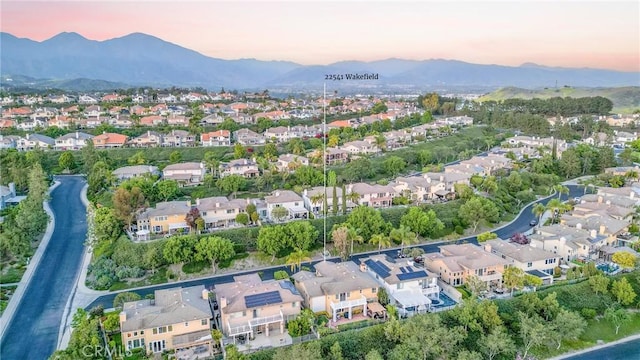 22541 Wakefield, Mission Viejo, CA 92692 - view of property location with a mountain backdrop and nearby suburban area