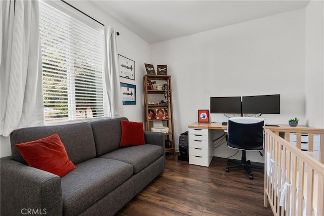 30156 Bristol Gate Ln, Menifee, CA 92584 - office featuring dark wood-style floors