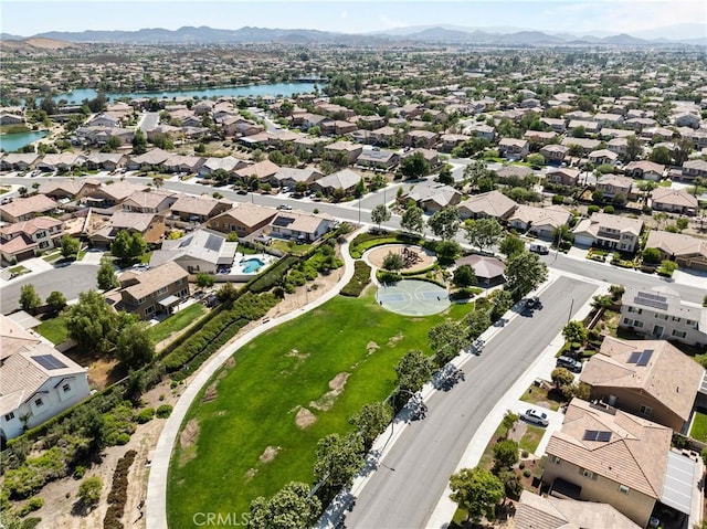 30156 Bristol Gate Ln, Menifee, CA 92584 - aerial view of residential area featuring a water and mountain view