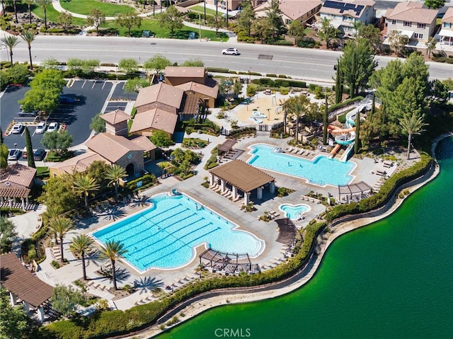 30156 Bristol Gate Ln, Menifee, CA 92584 - drone / aerial view of a pool area
