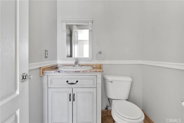 16158 Rimrock Rd, Apple Valley, CA 92307 - half bathroom with toilet and vanity