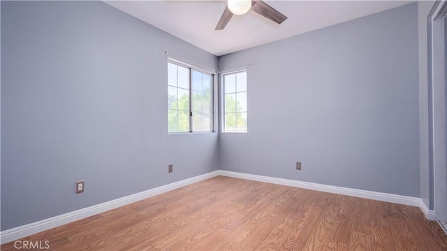 31695 Corte Avalos, Temecula, CA 92592 - spare room with a ceiling fan and light wood-style floors