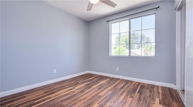31695 Corte Avalos, Temecula, CA 92592 - empty room with dark wood-style flooring and a ceiling fan