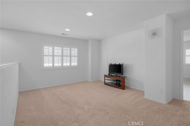 4736 Marrieta St, Jurupa Valley, CA 91752 - unfurnished living room featuring carpet floors and recessed lighting