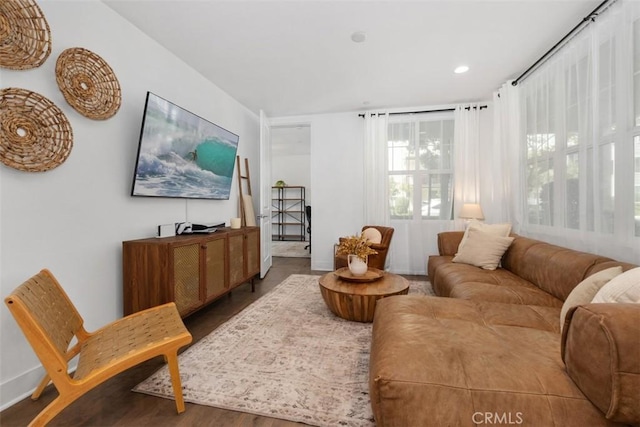 24 Vasto St, Rancho Mission Viejo, CA 92694 - living area featuring wood finished floors, recessed lighting, and baseboards