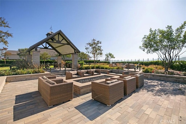 24 Vasto St, Rancho Mission Viejo, CA 92694 - view of patio / terrace featuring an outdoor living space with a fire pit