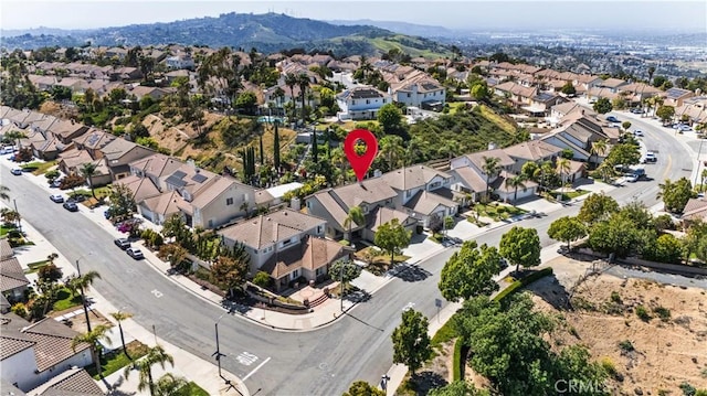 18680 Vantage Pointe Dr, Rowland Heights, CA 91748 - aerial view of property and surrounding area featuring nearby suburban area and mountains