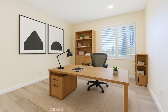 18680 Vantage Pointe Dr, Rowland Heights, CA 91748 - office with light wood-style flooring and baseboards
