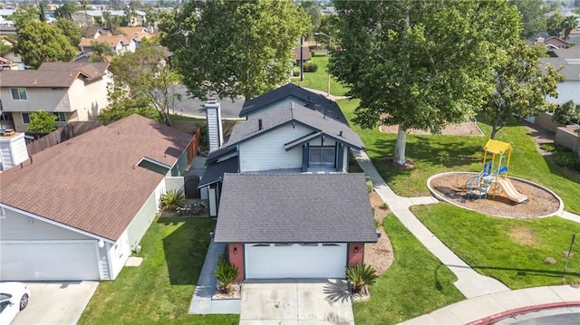 15696 Paine St, Fontana, CA 92336 - aerial perspective of suburban area