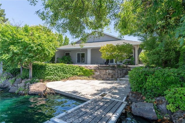 43 Edgewater Ct, Chico, CA 95928 - back of house with stucco siding