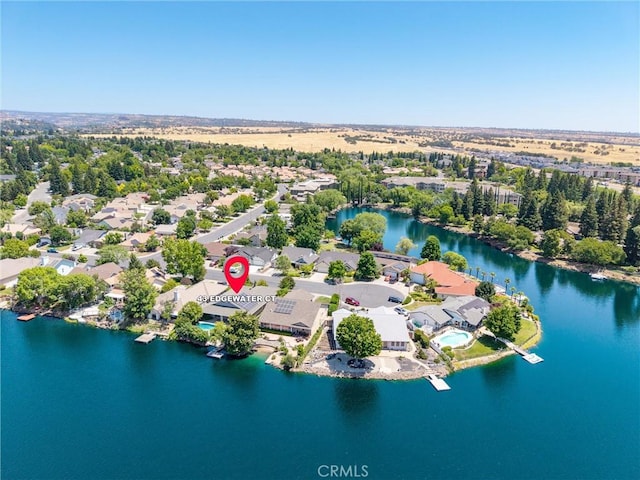 43 Edgewater Ct, Chico, CA 95928 - aerial perspective of suburban area with a nearby body of water