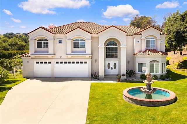 1036 Alpine Ct, Chino Hills, CA 91709 - mediterranean / spanish house with a tiled roof, stucco siding, and a chimney