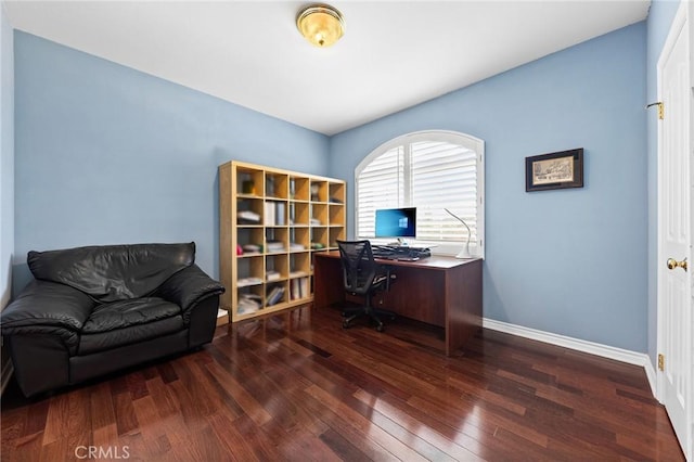 1036 Alpine Ct, Chino Hills, CA 91709 - office area featuring wood finished floors and baseboards