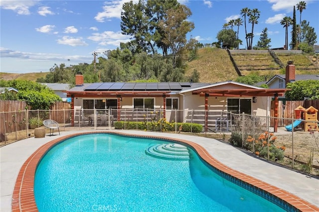 5839 Parkmor Rd, Calabasas, CA 91302 - view of swimming pool featuring a patio area