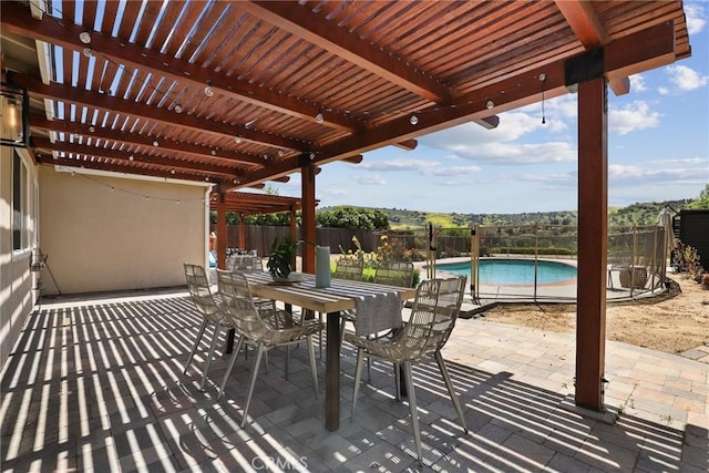 5839 Parkmor Rd, Calabasas, CA 91302 - view of patio / terrace featuring a pergola and a fenced backyard
