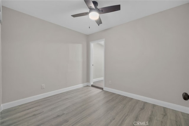 4875 Fairway Blvd, Chino Hills, CA 91709 - empty room with wood finished floors, baseboards, and ceiling fan