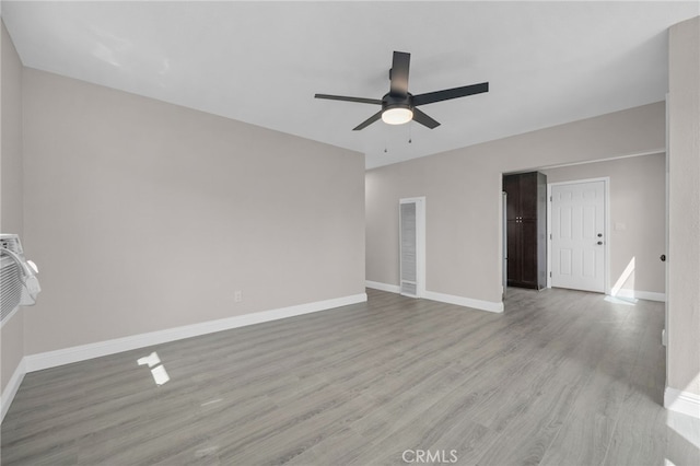 4875 Fairway Blvd, Chino Hills, CA 91709 - spare room featuring ceiling fan, wood finished floors, and baseboards