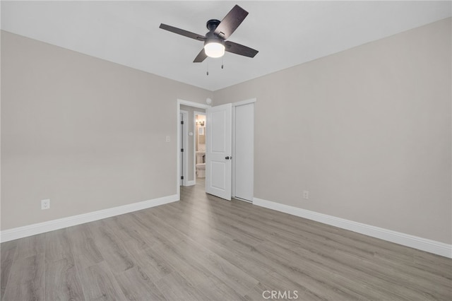4875 Fairway Blvd, Chino Hills, CA 91709 - unfurnished room featuring ceiling fan, light wood finished floors, and baseboards