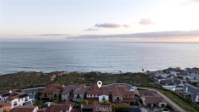135 Via Artemesia, San Clemente, CA 92672 - aerial view at dusk of a residential view and a water view