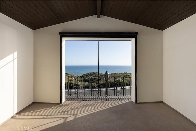 135 Via Artemesia, San Clemente, CA 92672 - spare room with a water view and carpet floors