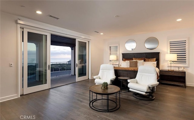 135 Via Artemesia, San Clemente, CA 92672 - bedroom featuring wood finished floors, access to exterior, and recessed lighting