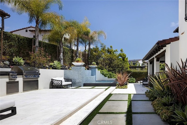 135 Via Artemesia, San Clemente, CA 92672 - view of patio with area for grilling and a fenced backyard