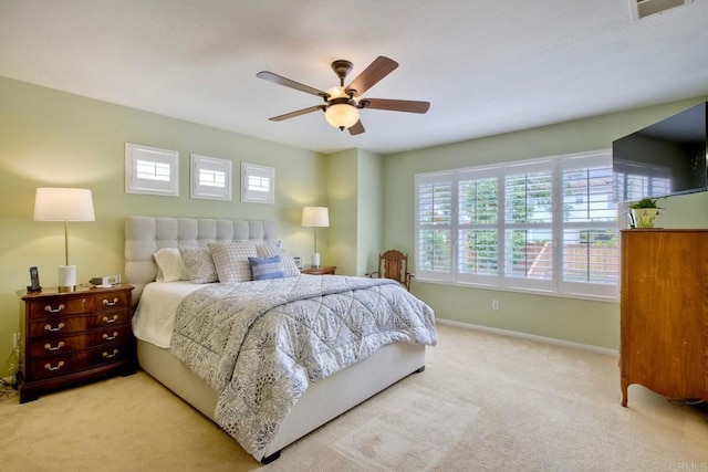 11590 Trailbrook Ln, San Diego, CA 92128 - bedroom with carpet, baseboards, and ceiling fan