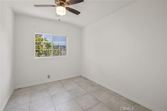 1550 E Sandison St, Wilmington, CA 90744 - unfurnished room featuring a ceiling fan, baseboards, and light tile patterned floors