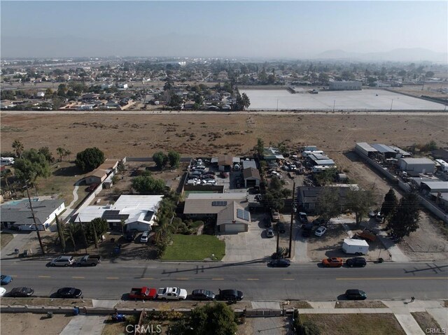 10695 Linden Ave, Bloomington, CA 92316 - aerial overview of property's location featuring mountains