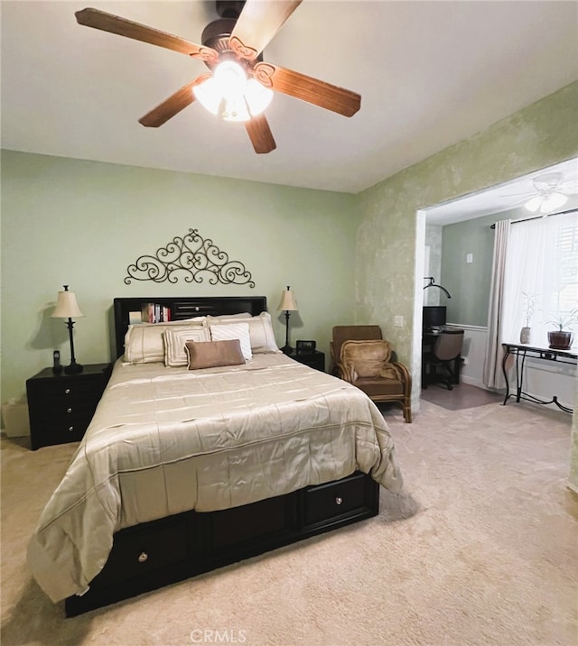 13217 Acacia Ave, Moreno Valley, CA 92553 - bedroom with carpet and ceiling fan