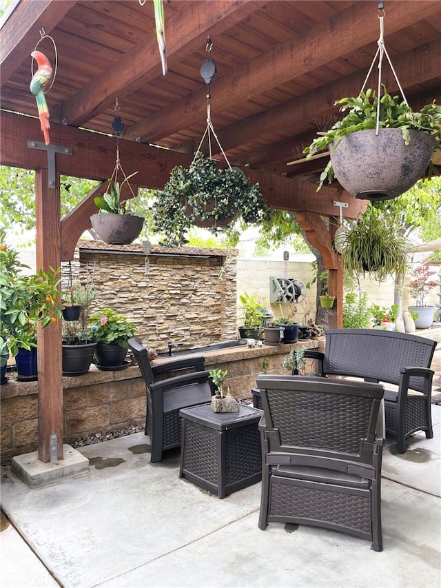13217 Acacia Ave, Moreno Valley, CA 92553 - view of patio / terrace featuring an outdoor living space