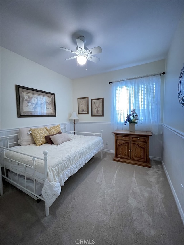 13217 Acacia Ave, Moreno Valley, CA 92553 - bedroom featuring carpet, a ceiling fan, and baseboards