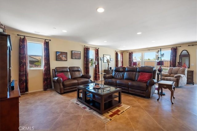 287 Tom Mcguinness Jr Cir, Fallbrook, CA 92028 - living room featuring plenty of natural light, tile patterned floors, and recessed lighting
