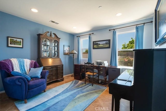 287 Tom Mcguinness Jr Cir, Fallbrook, CA 92028 - office featuring tile patterned flooring and recessed lighting