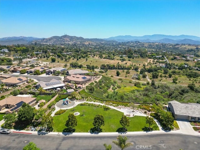 287 Tom Mcguinness Jr Cir, Fallbrook, CA 92028 - aerial view of residential area with a mountain backdrop