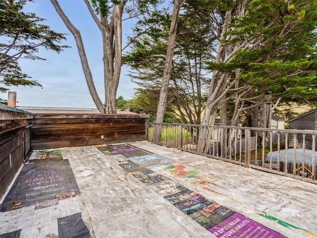 6570 Moonstone Beach Dr, Cambria, CA 93428 - view of patio featuring fence