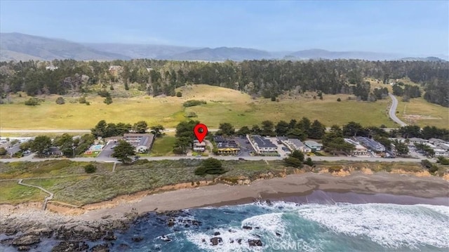6570 Moonstone Beach Dr, Cambria, CA 93428 - aerial view of mountains and a forest