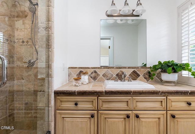 15450 Briarwood Dr, Sherman Oaks, CA 91403 - bathroom featuring a shower stall and vanity