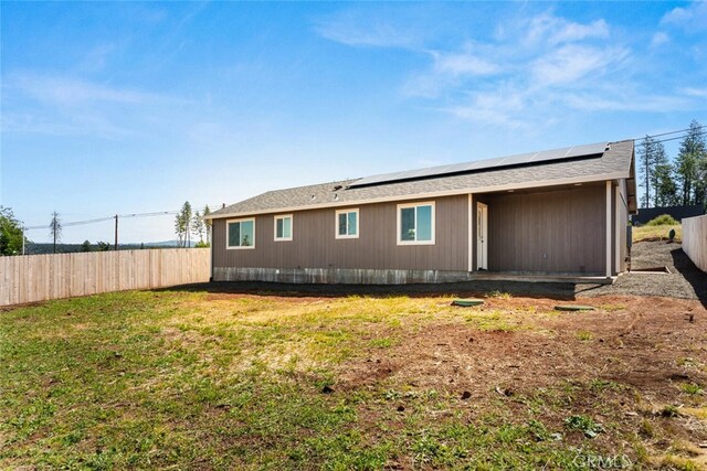 6333 Graham Rd, Paradise, CA 95969 - rear view of property featuring solar panels
