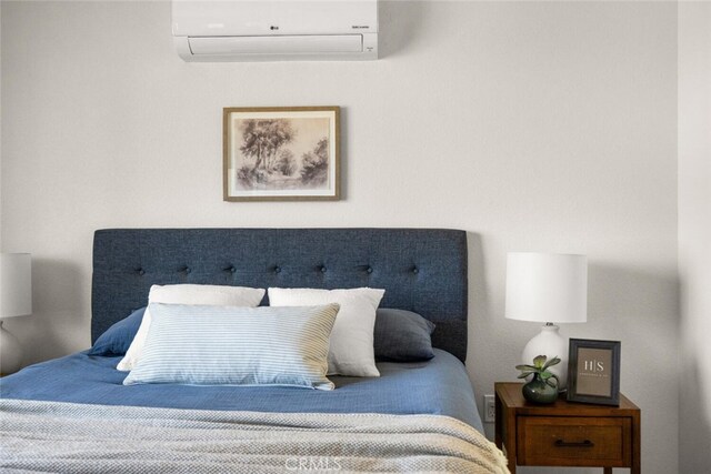 6333 Graham Rd, Paradise, CA 95969 - bedroom featuring a wall mounted air conditioner
