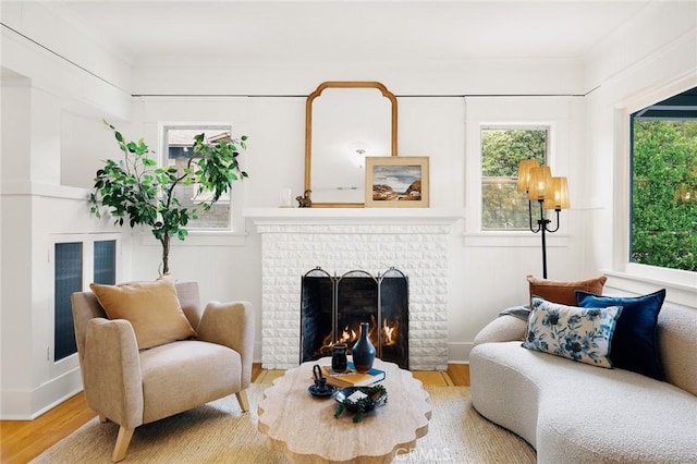859 N Chester Ave, Pasadena, CA 91104 - living area with a fireplace and wood finished floors