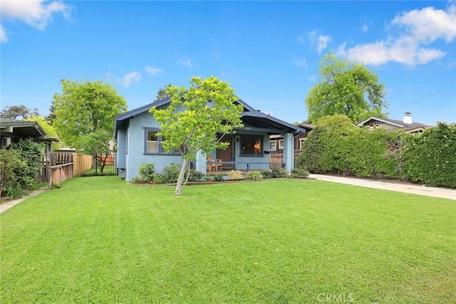 859 N Chester Ave, Pasadena, CA 91104 - view of front of home featuring stucco siding and covered porch