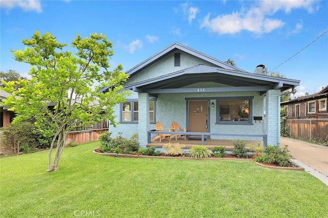859 N Chester Ave, Pasadena, CA 91104 - view of front of house featuring covered porch and stucco siding