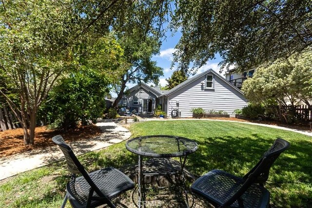 1443 Iris St, San Luis Obispo, CA 93401 - back of house with a lawn