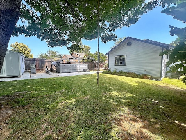551 W Walnut Ave, Monrovia, CA 91016 - view of yard featuring a hot tub and a patio